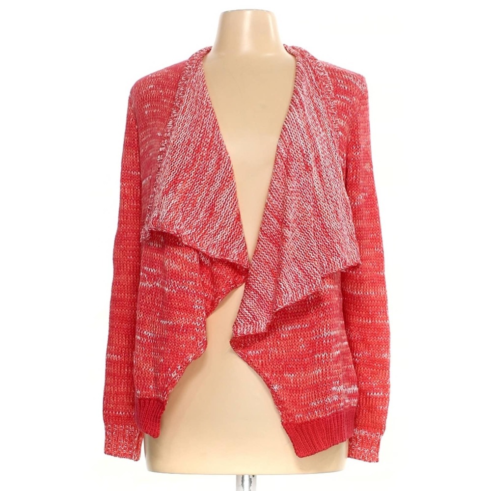 Stitch Fix Skies Are Blue Space Dye Cardigan Red Medium - Picture 1 of 8